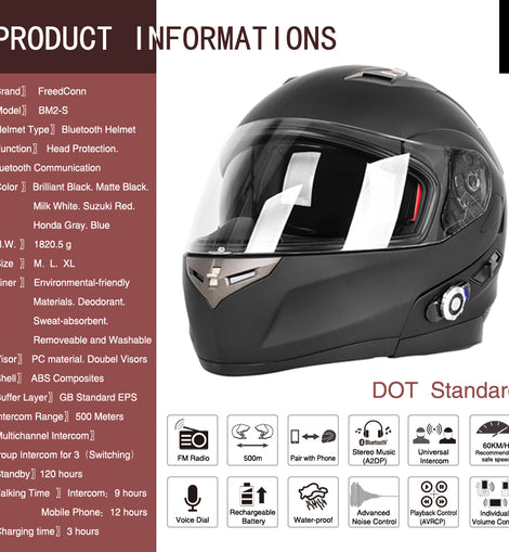 Martian Motorcycle Bluetooth Helmet Modular Full Face Flip up Dual Vis – MartianHelmets