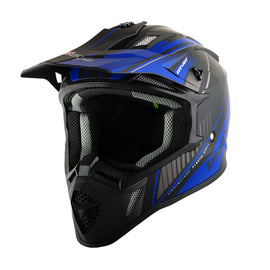 1Storm Adult Motocross Helmet BMX MX ATV Dirt Bike Downhill Mountain Bike Helmet Racing Style H637 + Motorcycle Bluetooth Headset
