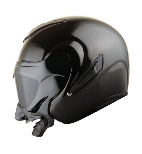 1storm motorcycle bike full face helmet mechanic matt black gray 1Storm Motorcycle Open Face Helmet Scooter Classical Knight Bike Dual – MartianHelmets