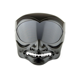 1Storm Motorcycle Open Face Fiber Glass Helmet Scooter Front Mask Smoked Lens Samurai