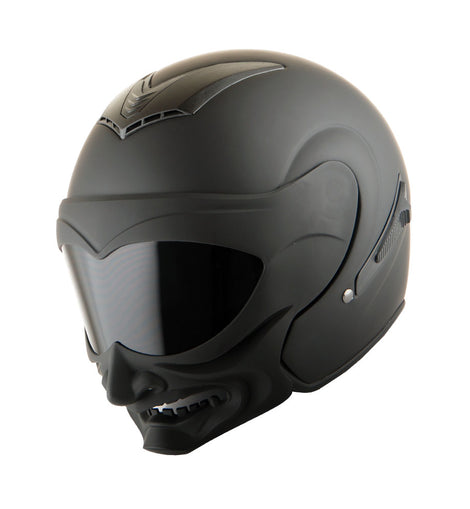 1storm motorcycle bike full face helmet mechanic matt black gray 1Storm Motorcycle Open Face Helmet Scooter Classical Knight Bike Dual – MartianHelmets