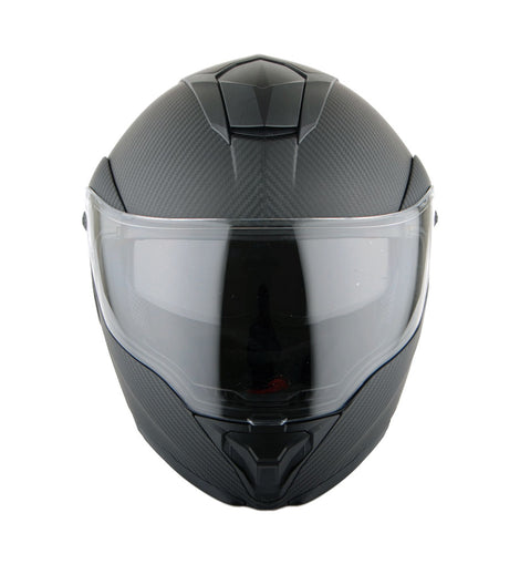 Carbon fiber motorcycle shop helmet with bluetooth