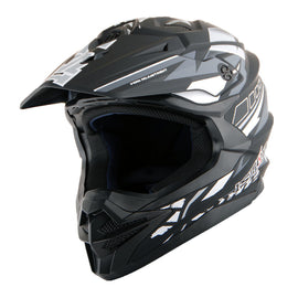 1Storm Motocross Adult Helmet Downhill Mountain Bike Helmet HF803 BMX MX ATV Dirt Bike Storm Style + Motorcycle Bluetooth Headset