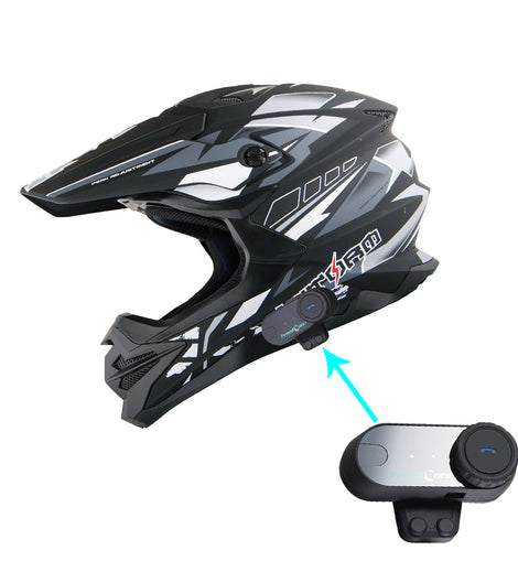 Motocross top bluetooth headset