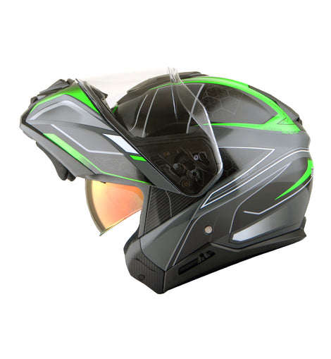 CAPTAINS HELM ２５㎝ Martian Motorcycle Modular Full Face Helmet Flip up Dual