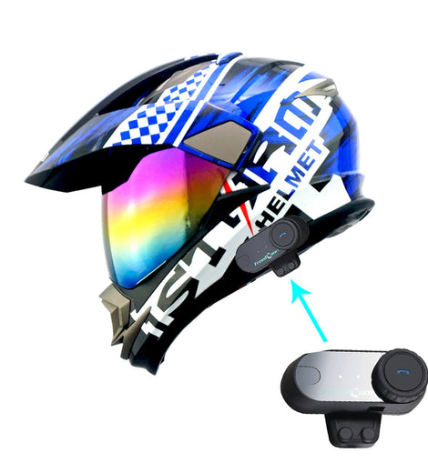 best bluetooth sport bike helmet 1Storm Dual Sport Helmet Motorcycle HGXP14A Full Face Motocross Off Ro – MartianHelmets