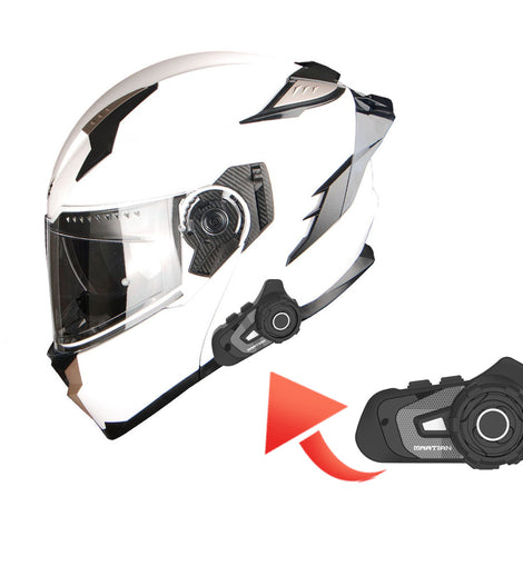 Full face clearance helmet bluetooth headset