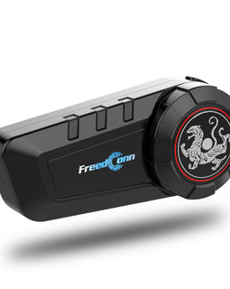 FreedConn KY-Pro Motocycle Helmet Waterproof and Wireless Bluetooth Headset /FM Radio/1000M Intercom/6 Riders Intercom/ Moto Biking & Skiiing/ Universal Pairing with most of other brands bluetooths
