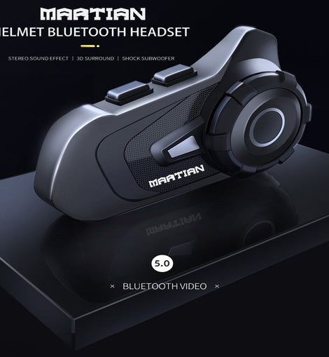 Martian Motocycle Helmet Wireless Waterproof Bluetooth Headset BlueT-S2 /6 Riders Intercom/1000M Intercom/FM Radio/Moto Biking & Skiiing/2 in 1 Microphone/