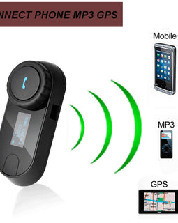Freedconn New Motocycle Helmet Waterproof and Wireless Bluetooth, LCD Screen, TCOM-SC 800M Hands Free Headset