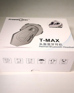 Freedconn New Motocycle Helmet Waterproof and Wireless Bluetooth TMAX-E Group 1000M Intercom Headset with Stereo Music